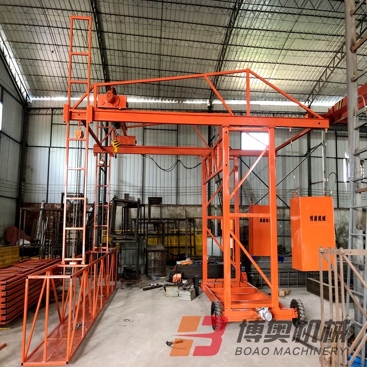 高速橋梁護欄模闆台車使用方法